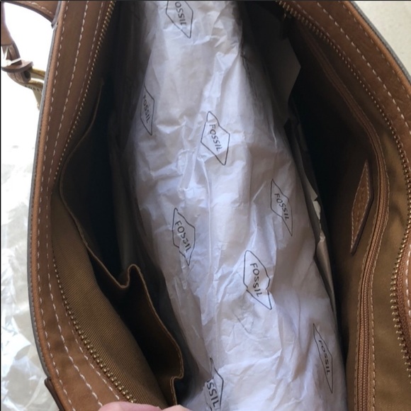 ❤️ Fossil Grey / White shoulder bag / tote NWT - Picture 7 of 8